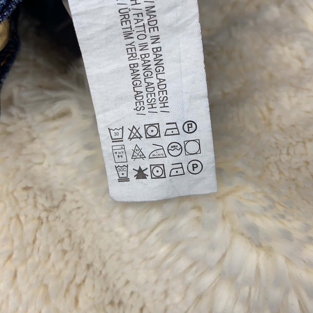 ZARA NWT embroidered jeans raw hem size 0 - Picture 11 of 14